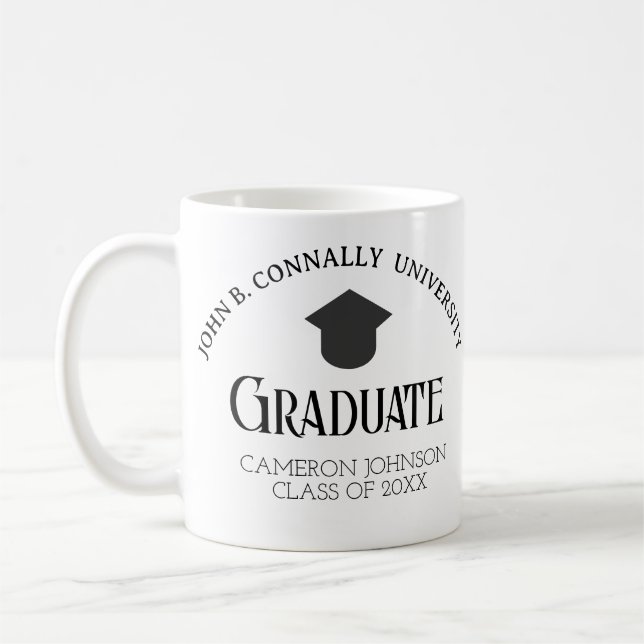 Einfache und elegante Graduate-Tasse Kaffeetasse (Links)