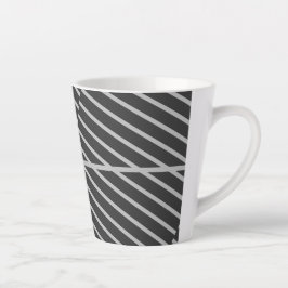 Einfache und elegante grafische Tasse