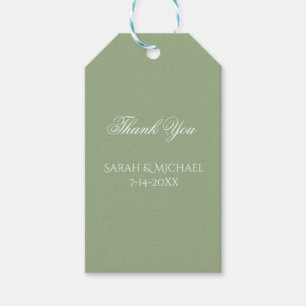 Einfache und elegante Hochzeit Geschenkanhänger