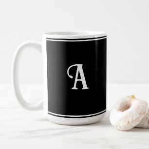 Einfache und elegante Schwarz-Weiß-Eigenart Kaffeetasse