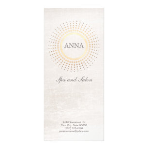 Einfache und elegante Speisekarte für den Friseur  Werbekarte