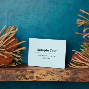 Einfache und elegante Textvorlage   Babyblau Fotoplatte