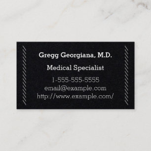 Einfache und elegante Visitenkarte für medizinisch