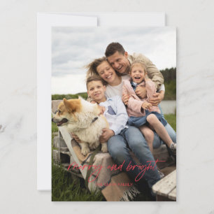 Einfache und helle Urlaubskarte Einladung