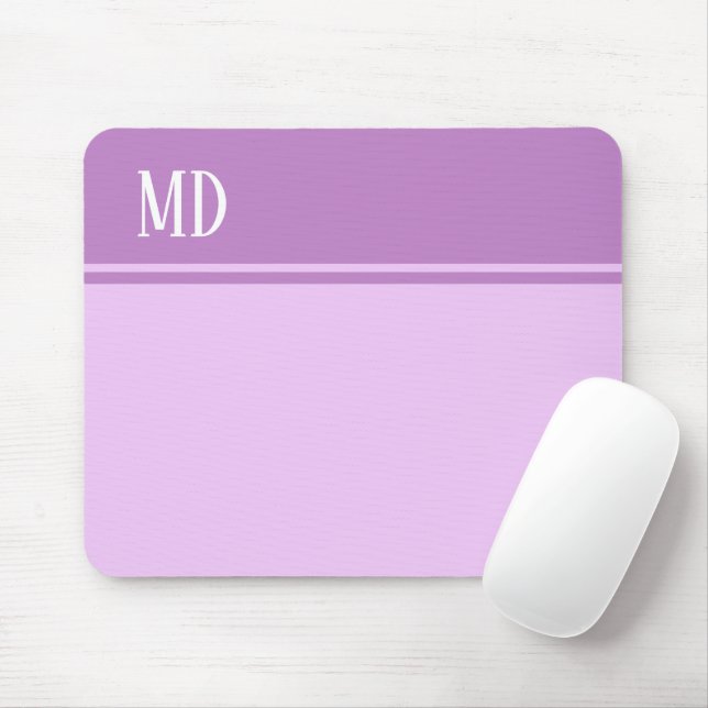 Einfache und Hübsche Lila Strickmonogramm Mousepad (Mit Mouse)