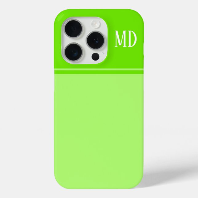 Einfache und Hübsche Monografie Case-Mate iPhone Hülle (Rückseite)