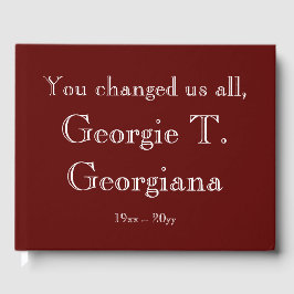 Einfache und individuell angepasste Beerdigung/Gäs Gästebuch