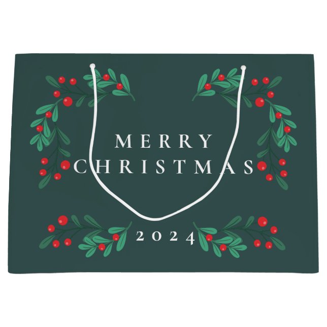 Einfache und klassische Blumenbehängung für den Ur Große Geschenktüte (Vorderseite)