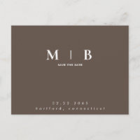 Einfache und leichte Monogramm-Schokolade Save the