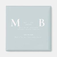 Einfache und leichte Monogramm Winterblau Save the