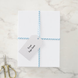 einfache und minimale Hinzufügen von Logo-Textdeta Geschenkanhänger