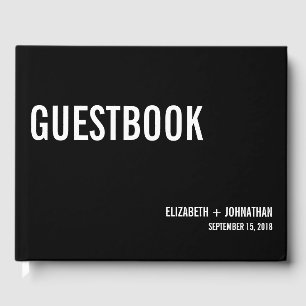 Einfache und minimale Typografie - Gästebuch
