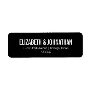 Einfache und minimale Typografie-Hochzeitadresse