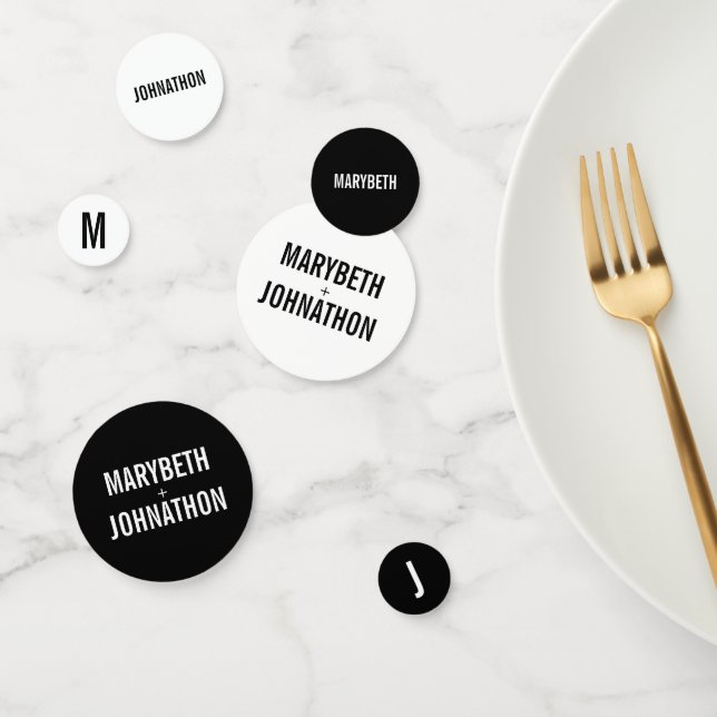 Einfache und minimale Typografie Konfetti (Gruppe)
