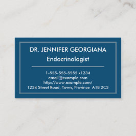 Einfache und moderne Endocrinologist-Visitenkarte Visitenkarte