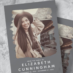 Einfache und moderne Foto-Rahmen Dankeskarte