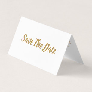 Einfache und moderne Foto Save the Date Card Visitenkarten