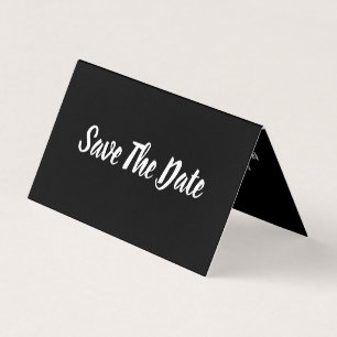 Einfache und moderne Foto Save the Date Card Visitenkarten