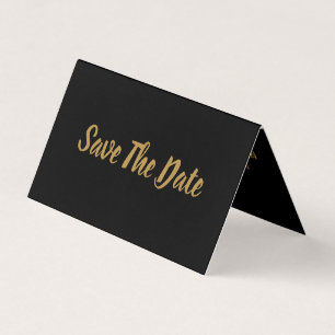 Einfache und moderne Foto Save the Date Card Visitenkarten
