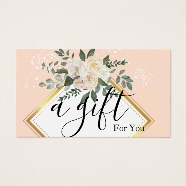 Einfache und moderne Geschenkgutschrift (Vorderseite)