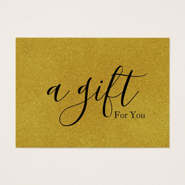 Einfache und moderne Geschenkgutschrift (Vorderseite)