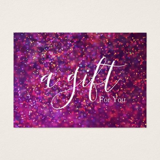 Einfache und moderne Geschenkgutschrift (Vorderseite)