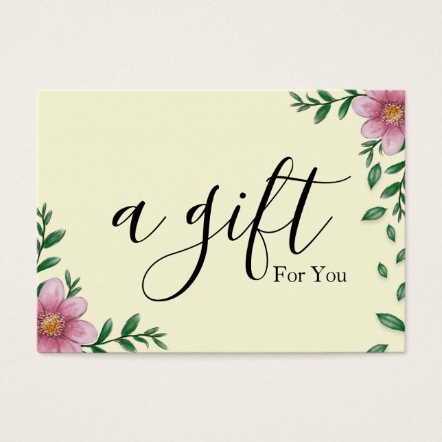 Einfache und moderne Geschenkgutschrift (Vorderseite)