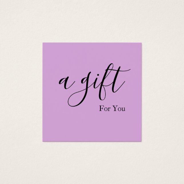 Einfache und moderne Geschenkgutschrift (Vorderseite)