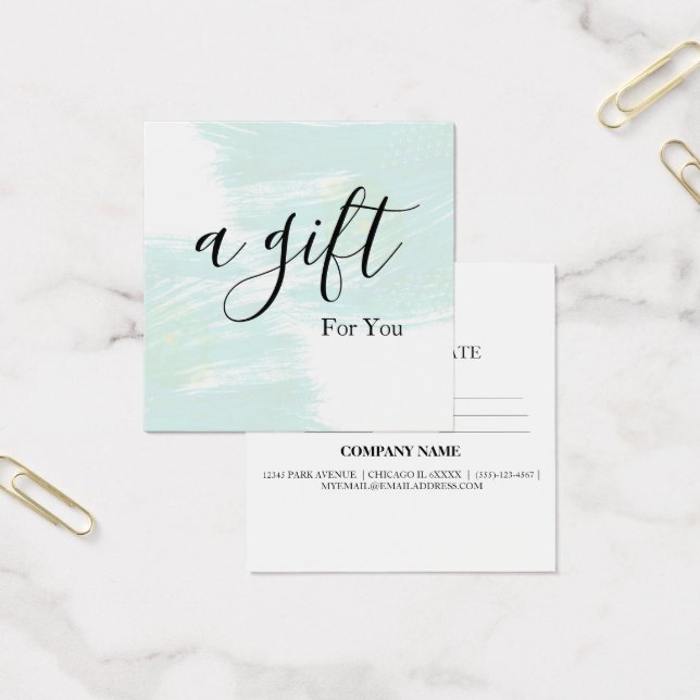 Einfache und moderne Geschenkgutschrift (Büro)