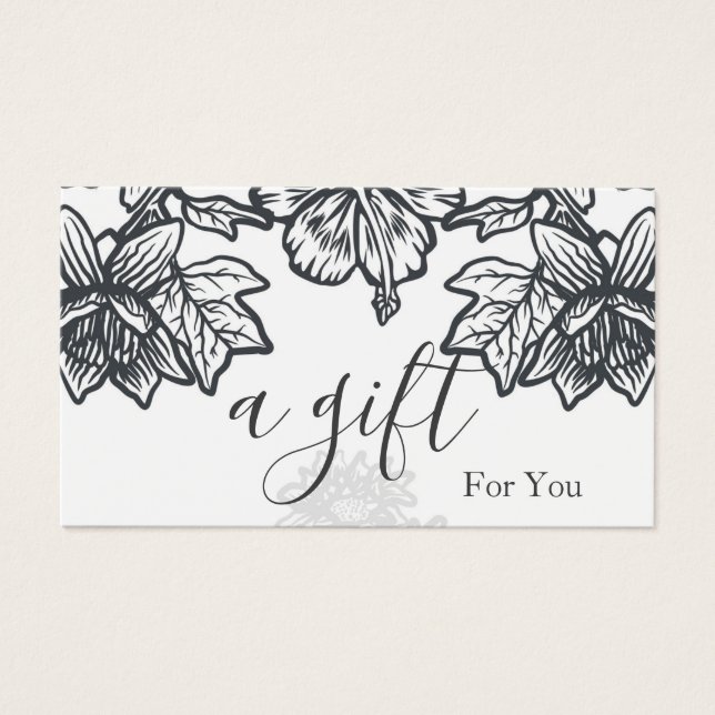 Einfache und moderne Geschenkgutschrift (Vorderseite)