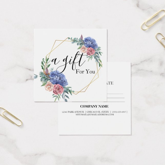 Einfache und moderne Geschenkgutschrift (Büro)