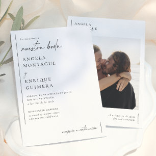 Einfache und moderne Hochzeitseinladung Einladung
