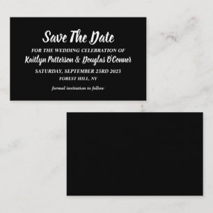 Einfache und moderne, Save the Date Card Visitenkarte