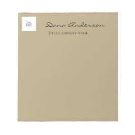 Einfache und moderne Schwarz-Weiß-Unternehmen Note Notizblock