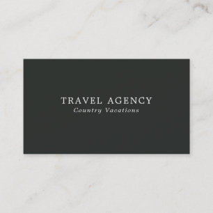 Einfache und moderne Travel Agent Business Card Visitenkarte