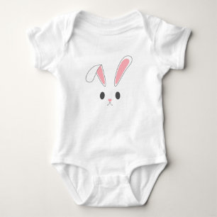 Einfache und Niedliche Osterhase Karosserie Baby Strampler
