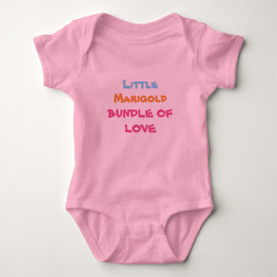 Einfache und Niedliche Personalisierte Liebe Pink Baby Strampler