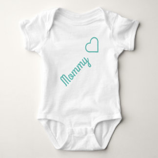 Einfache und niedliche Textform "mommy" Baby Strampler