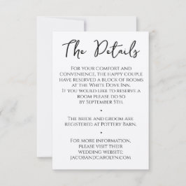 Einfache und saubere rustikale Boho-Details handsc Einladung