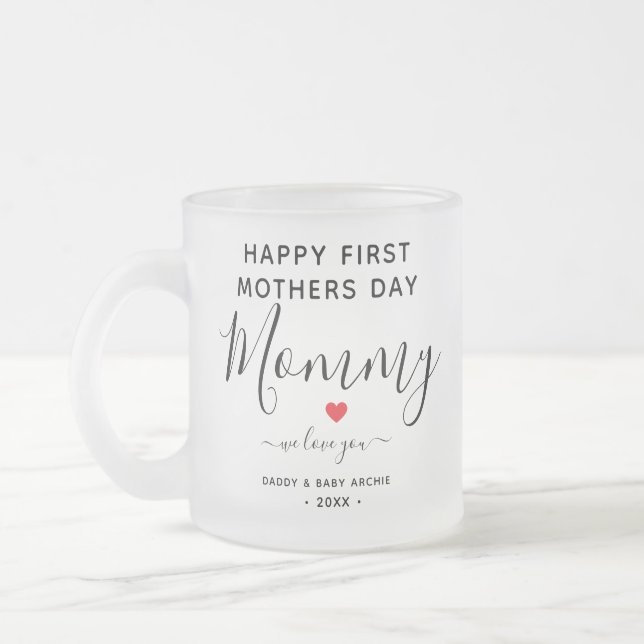 Einfache und schicke Foto Collage Tasse mit Herz (Links)