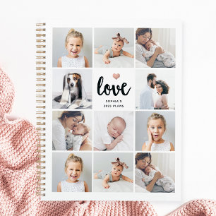 Einfache und schicke FotoCollage   Liebe mit Herz Planer