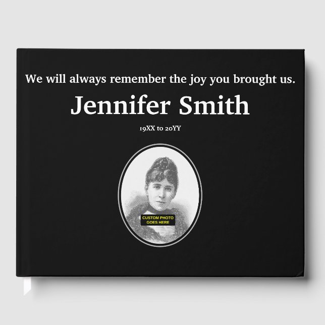 Einfache und Schlichte Erinnerungen Gästebuch (Vorderseite)