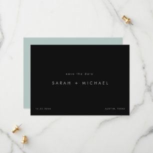 Einfache und schmale Meeresbäder Save the Date