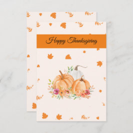 Einfache und schöne Happy Thanksgiving Card Dankeskarte