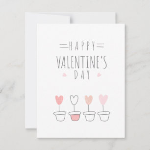 einfache und schöne Valentinstag-Karte Feiertagskarte