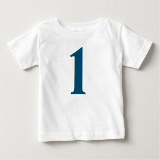 Einfache und stilvolle Nummer "1" Baby T-shirt