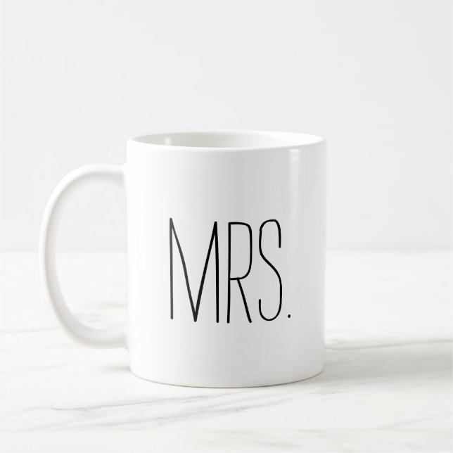 Einfache und süße Personalisierte Frau. Kaffeetasse (Links)