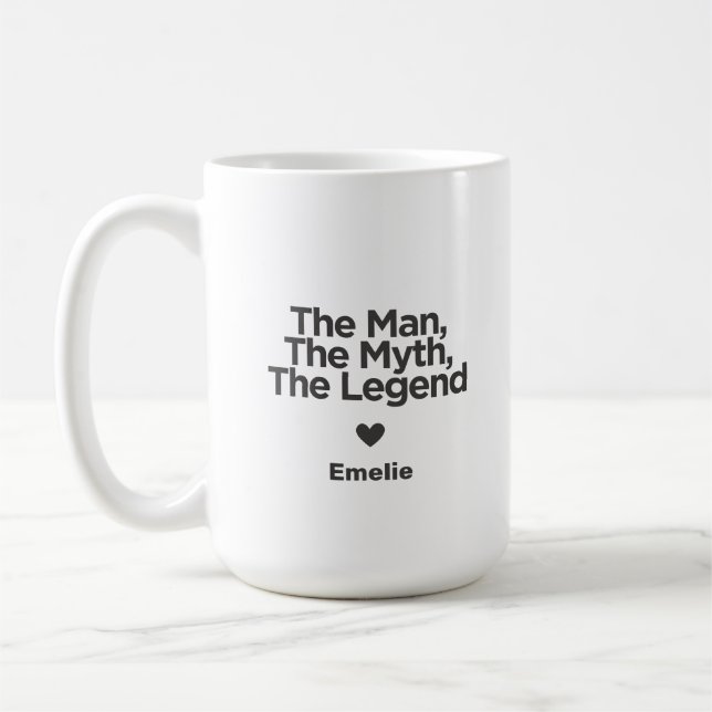 Einfache und süße Vater-Geschenke Kaffeetasse (Links)