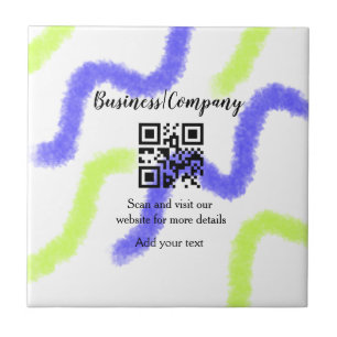 Einfache Unternehmenswebsite Barcode QR Name hinzu Fliese