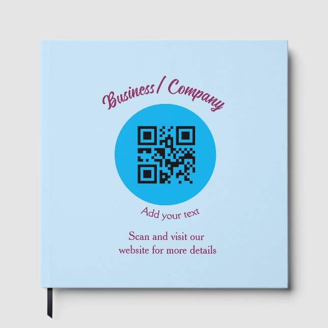 Einfache Unternehmenswebsite Barcode QR Name hinzu Gästebuch (Vorderseite)